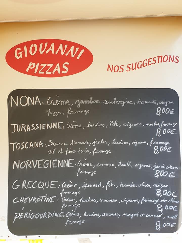 Giovanni Pizza Mathay Mathay меню