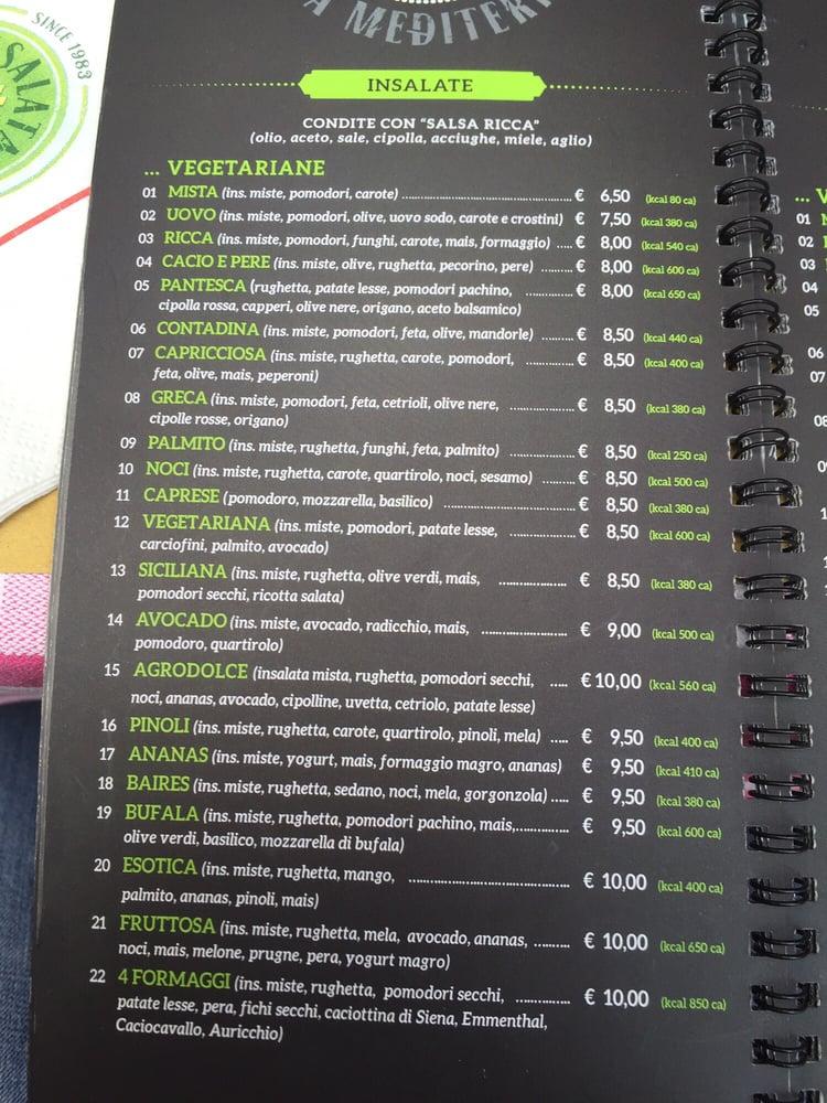 L'Insalata Ricca меню