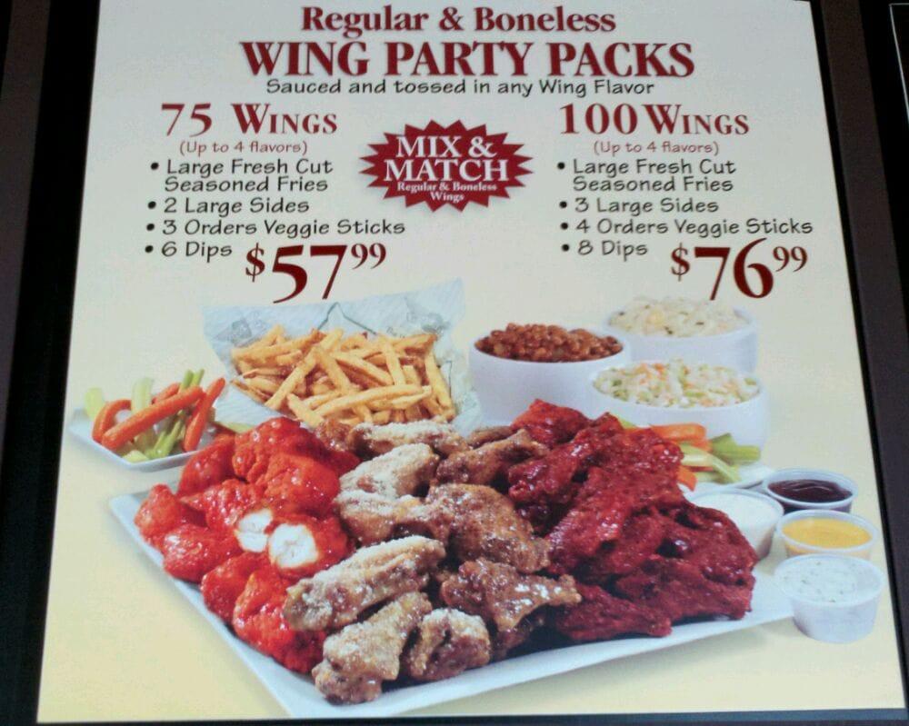Wingstop меню