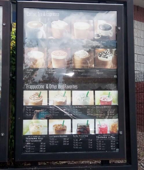 Starbucks Coffee Company меню