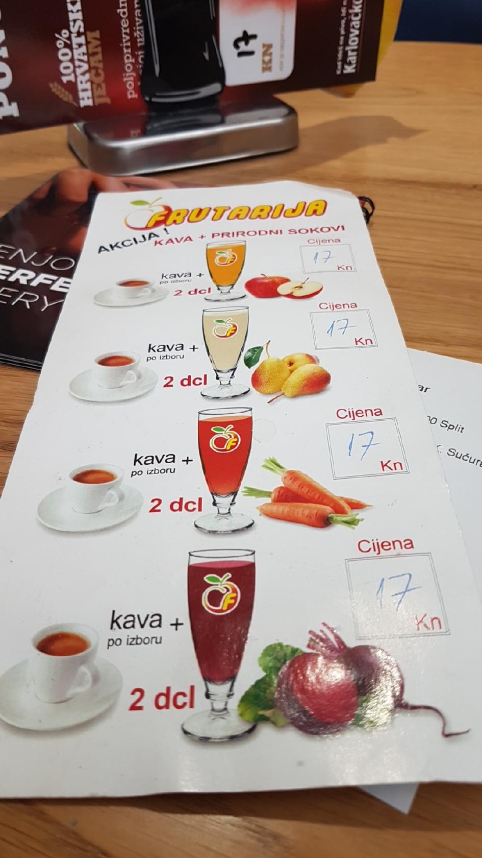 Indigo Caffe Bar меню