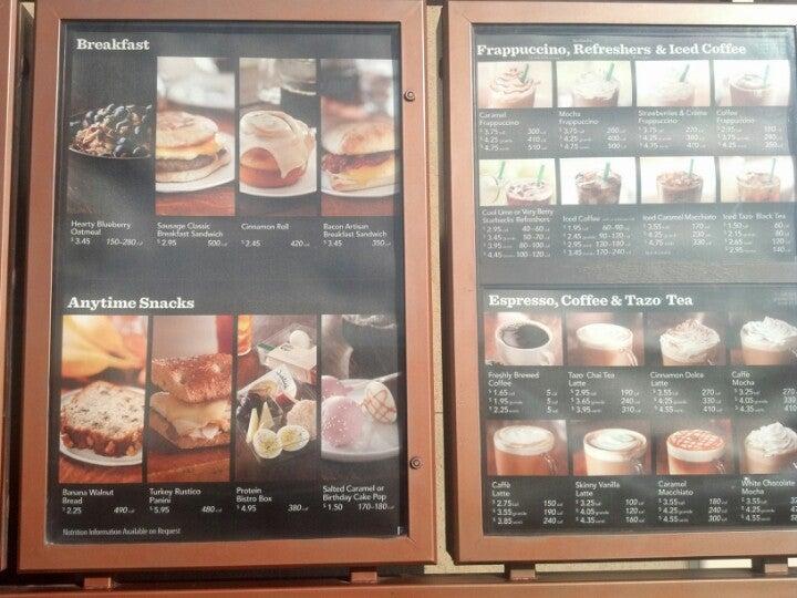 Starbucks Coffee Company меню