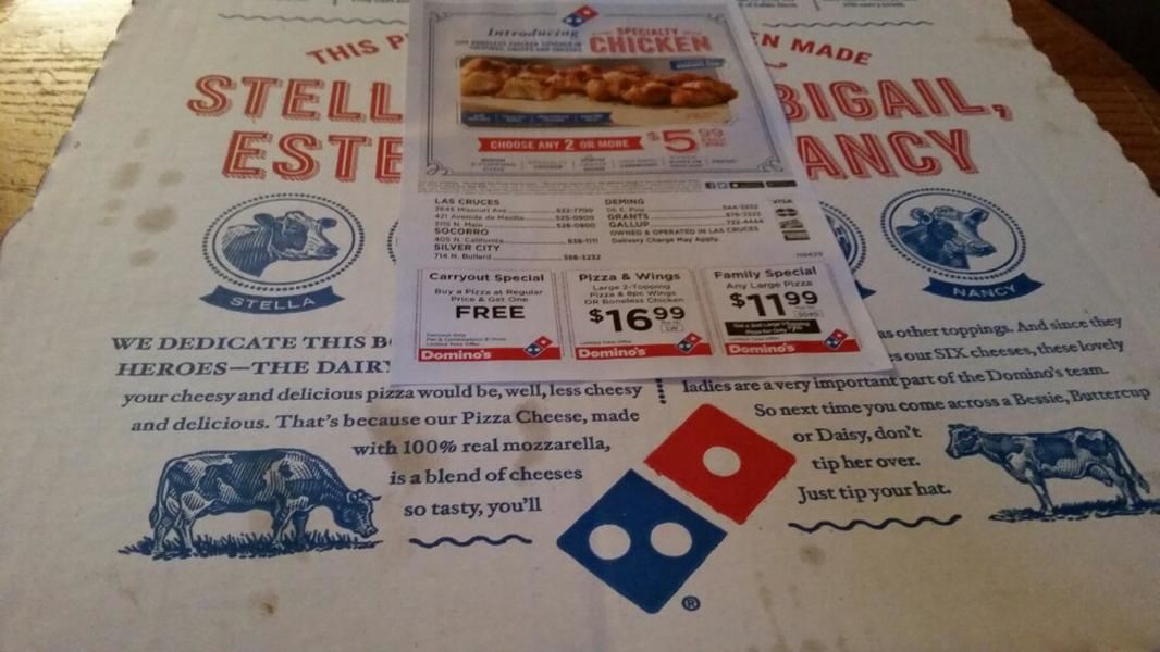 Domino's Pizza меню