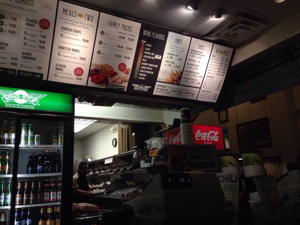 Wingstop меню