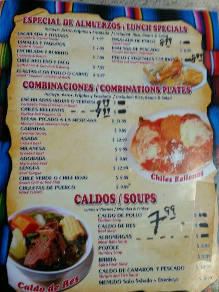 Jugos Vallarta меню