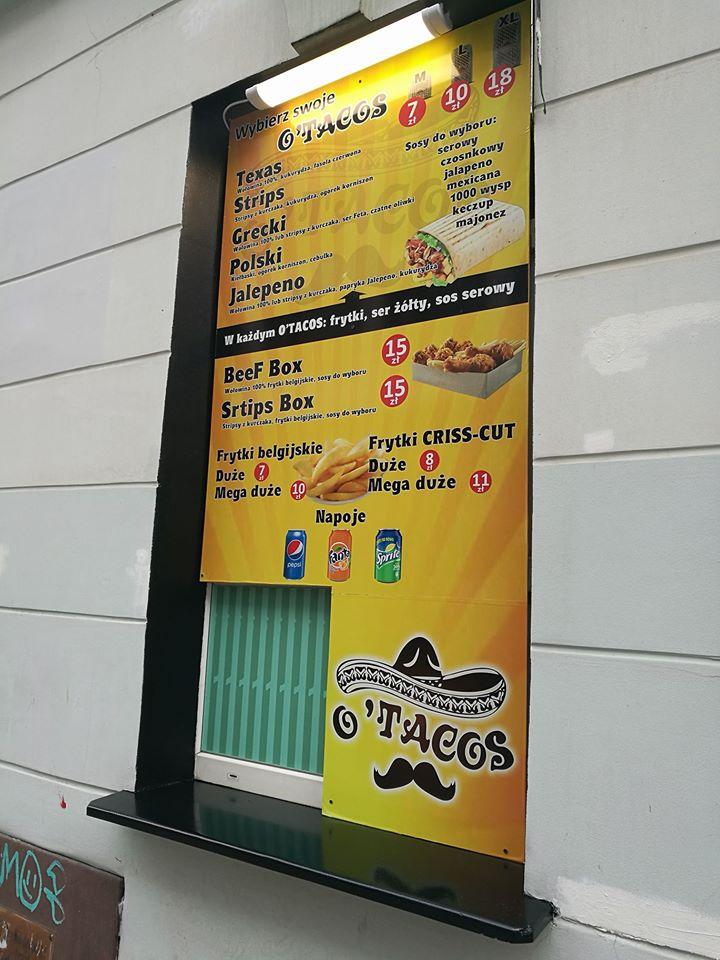 O'tacos Rzeszów меню