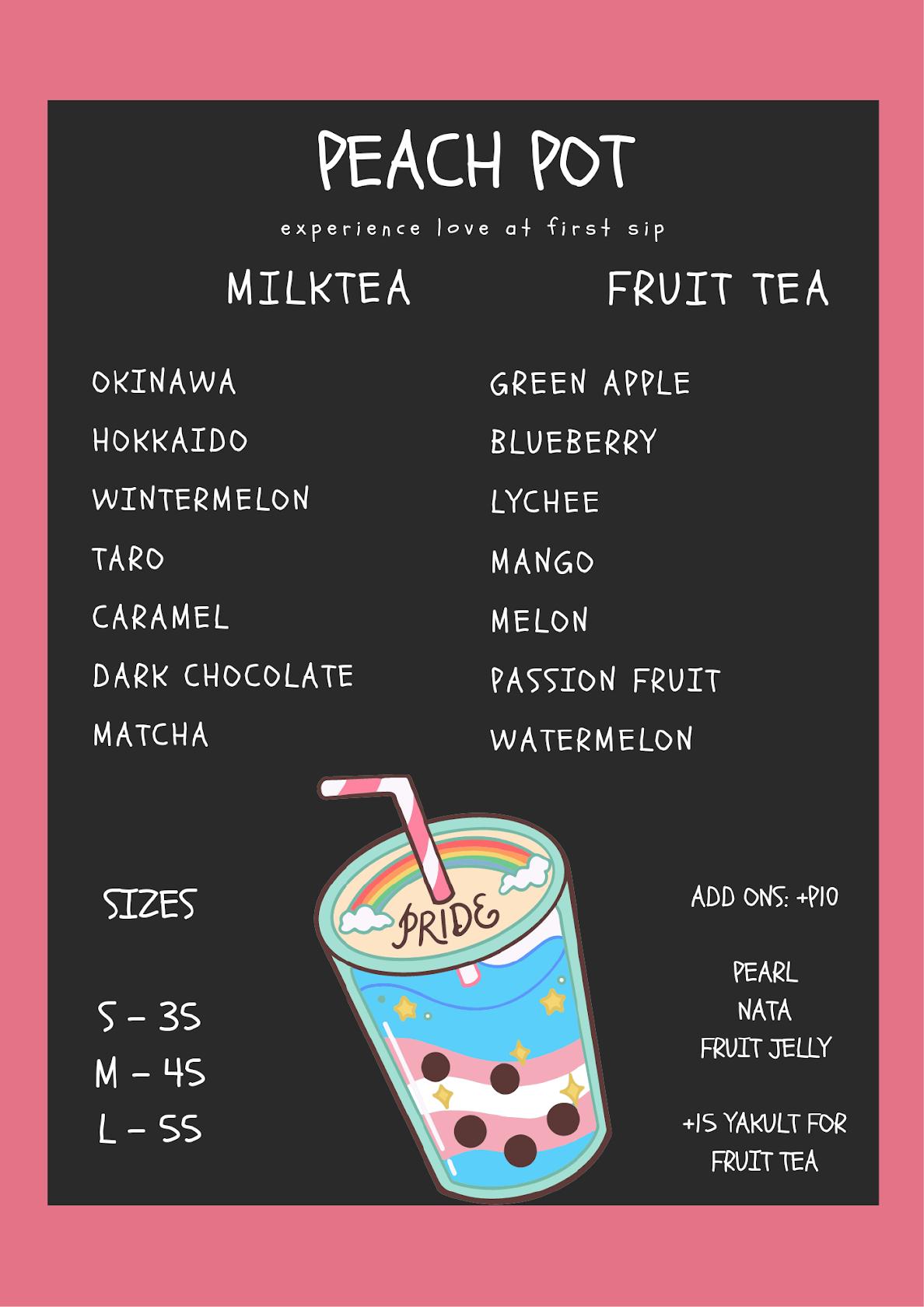 Peach Pot меню