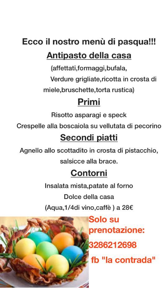 La Contrada меню