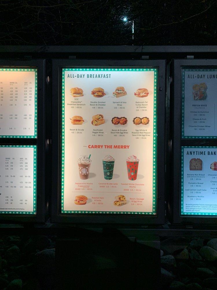 Starbucks Coffee Company меню
