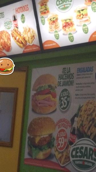 Tortas Cesar's меню