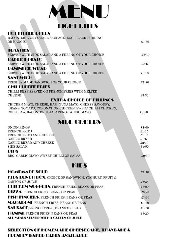 Balmforth Catering Dunbar меню