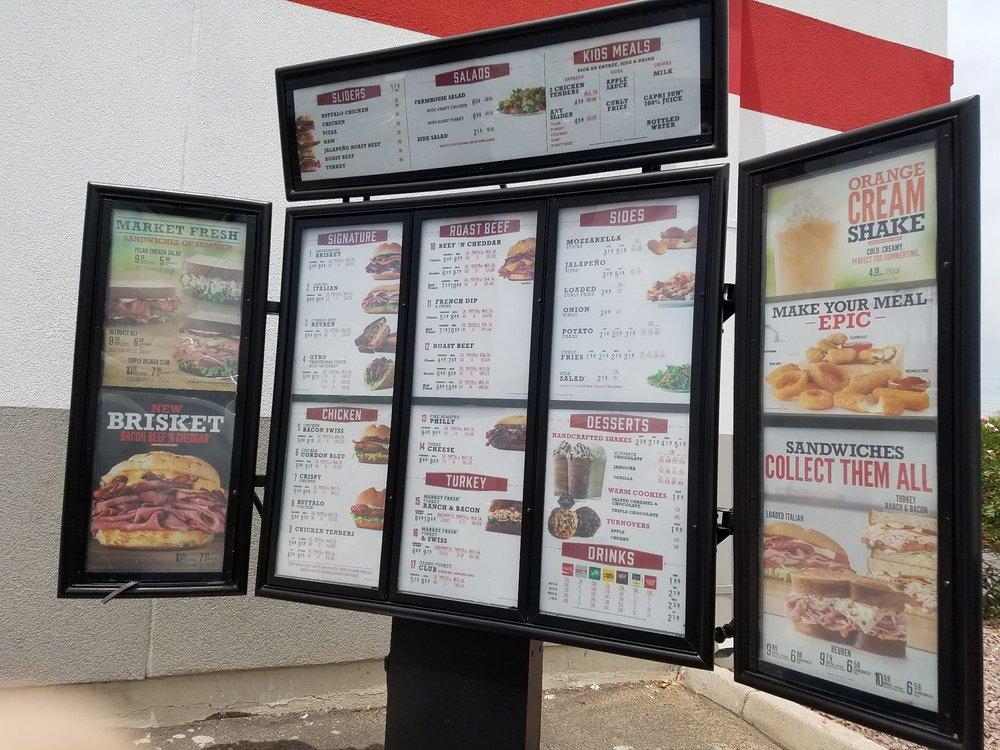 Arby's меню