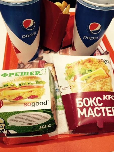 KFC меню
