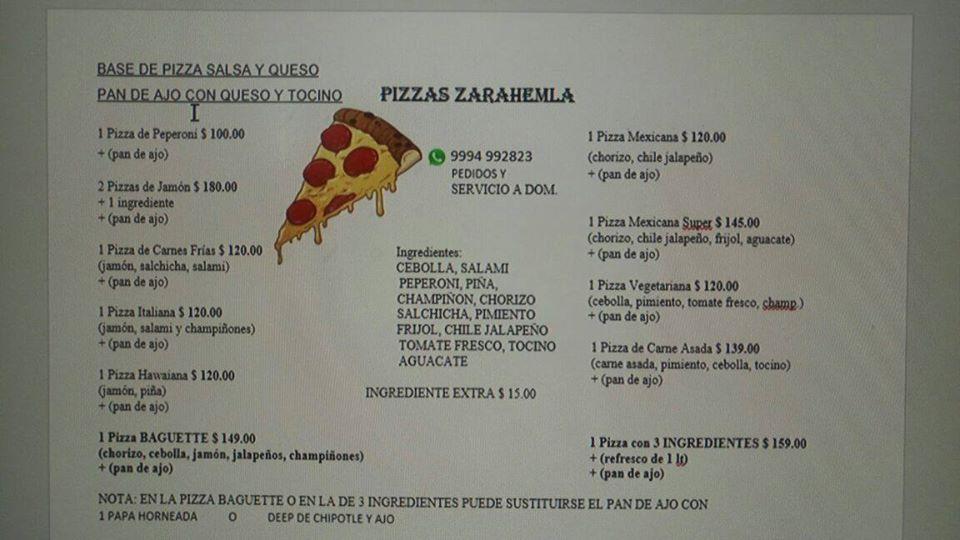 Pizzas Requena'z меню