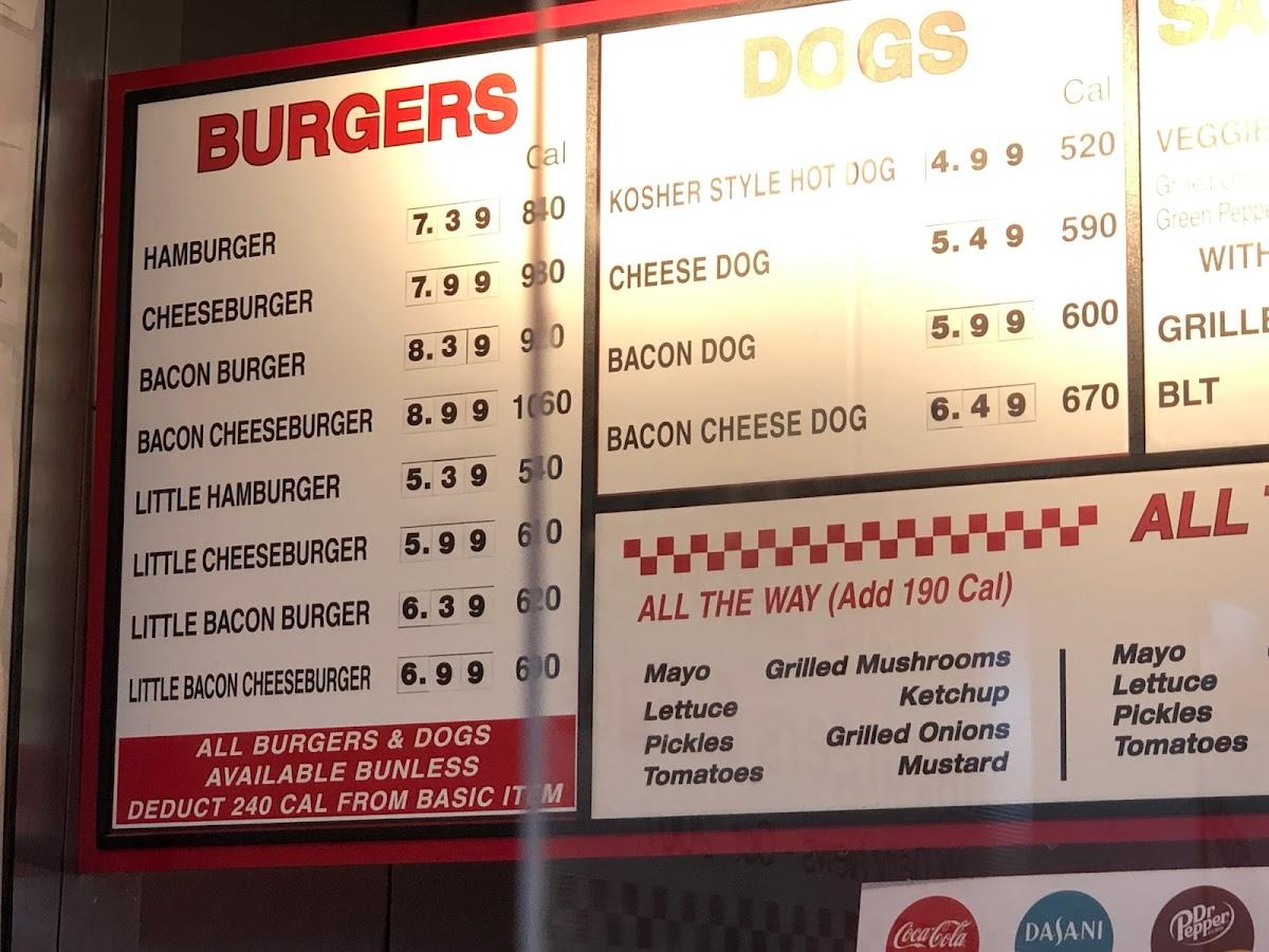 Five Guys меню