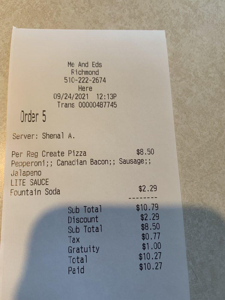 Papa Murphy's Take 'N' Bake Pizza меню