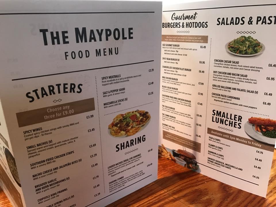 Maypole меню