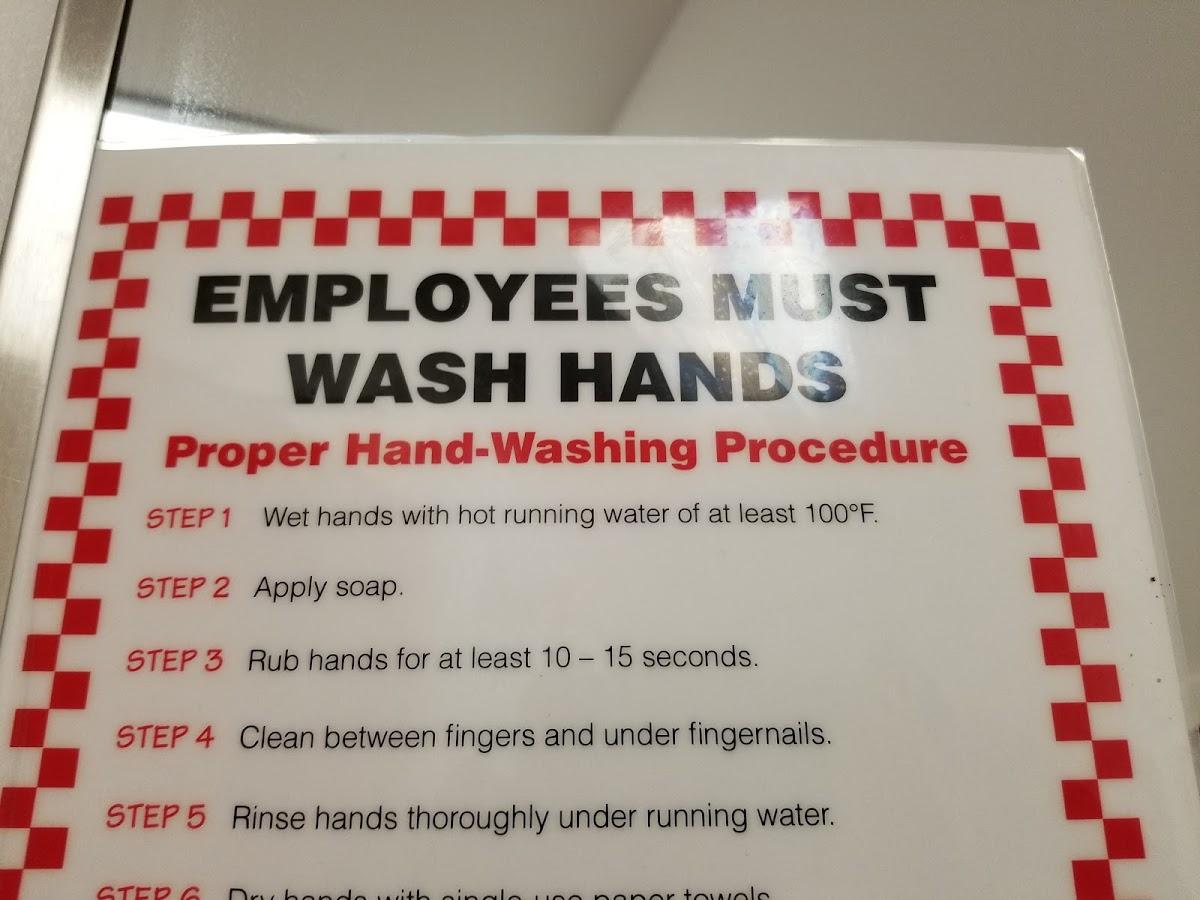 Five Guys меню
