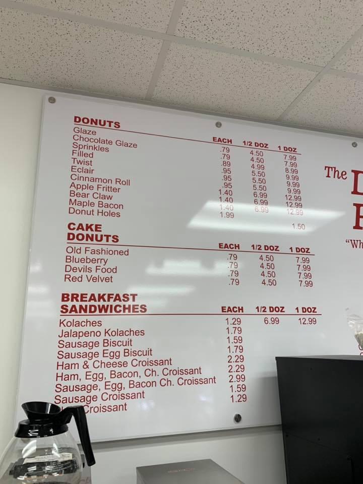The Donut Palace меню