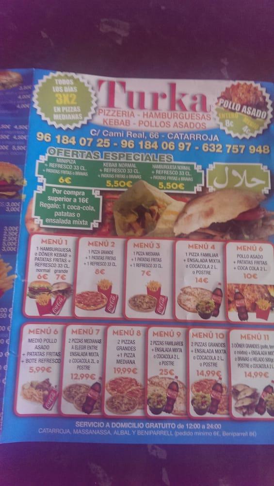 Turka меню