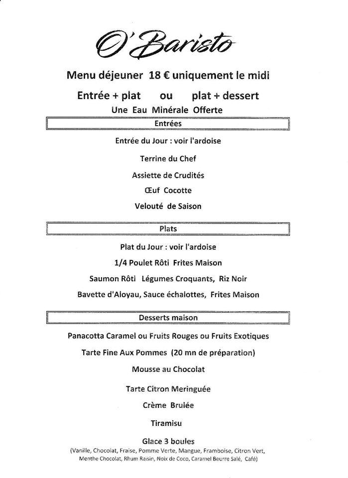 Le Sud меню