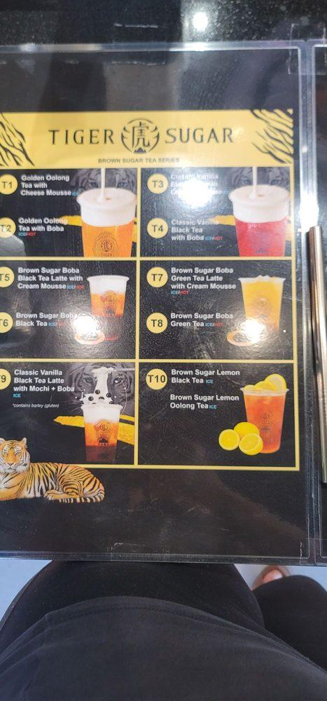 Tiger Sugar меню