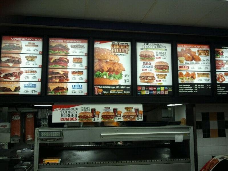 Hardee's меню