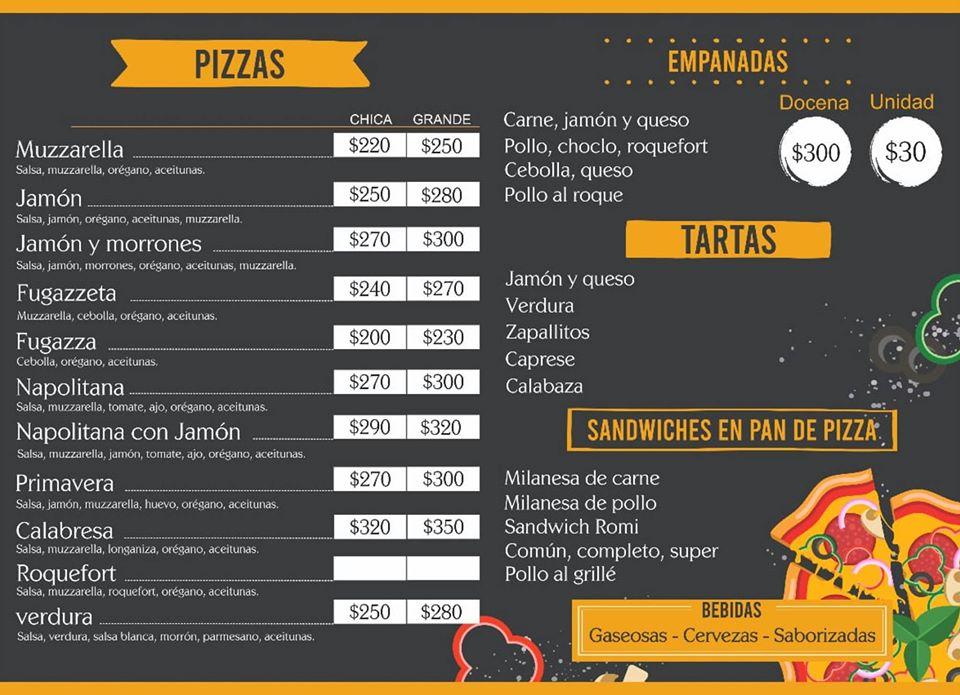 Pizzeria Romi меню