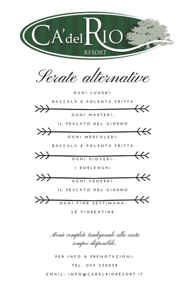 Ristorante Del Rio меню