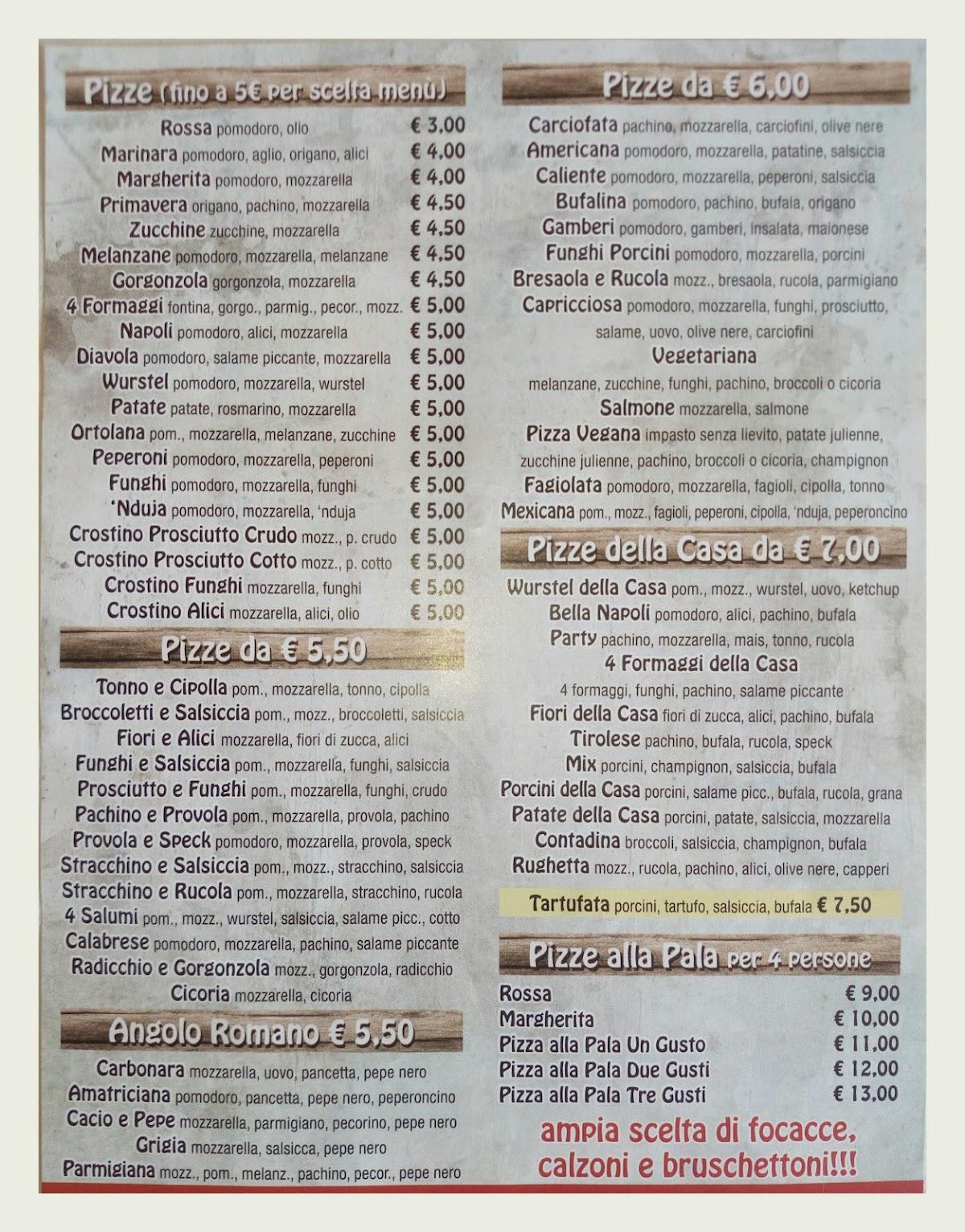 Pizza Service 2 меню
