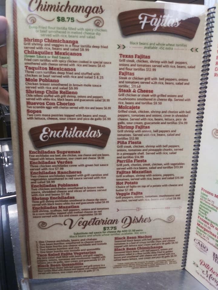 El Rodeo меню