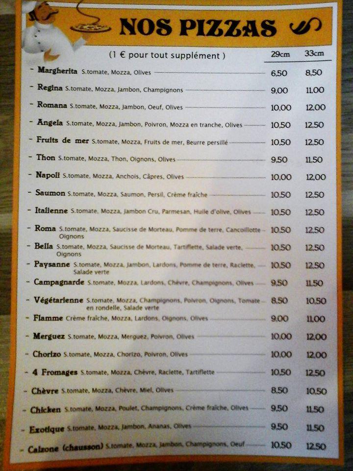 Pizza Roma Fraisans Fraisans меню