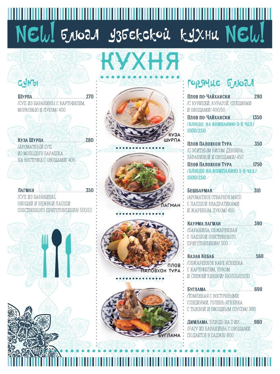 Крыша меню