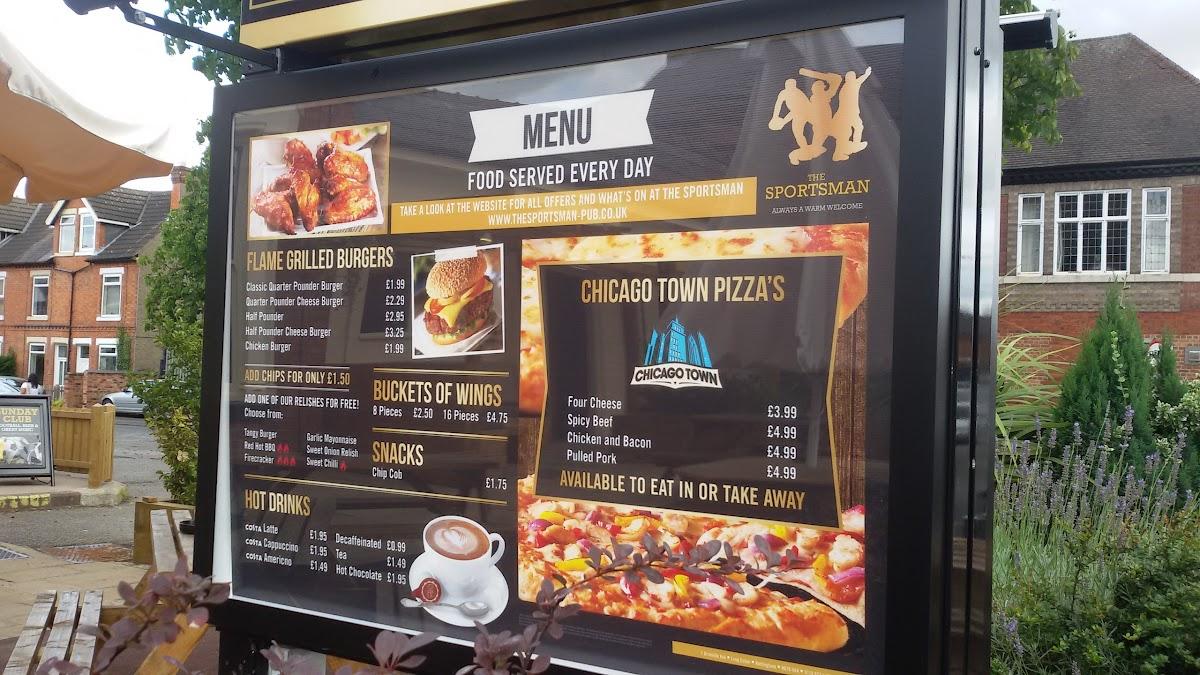The Sportsman меню