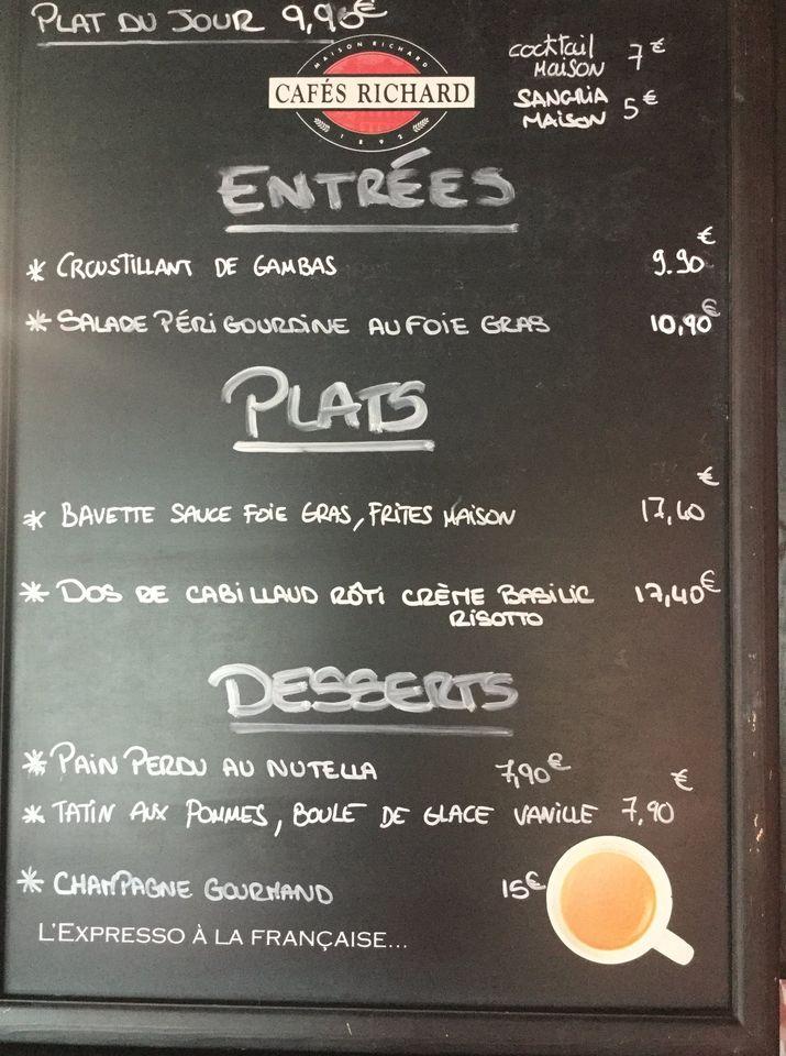 Restaurant Ché Moi меню