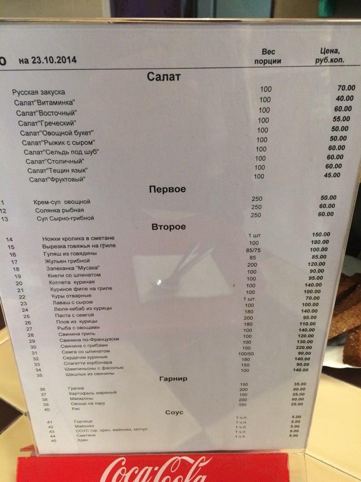 Комод меню