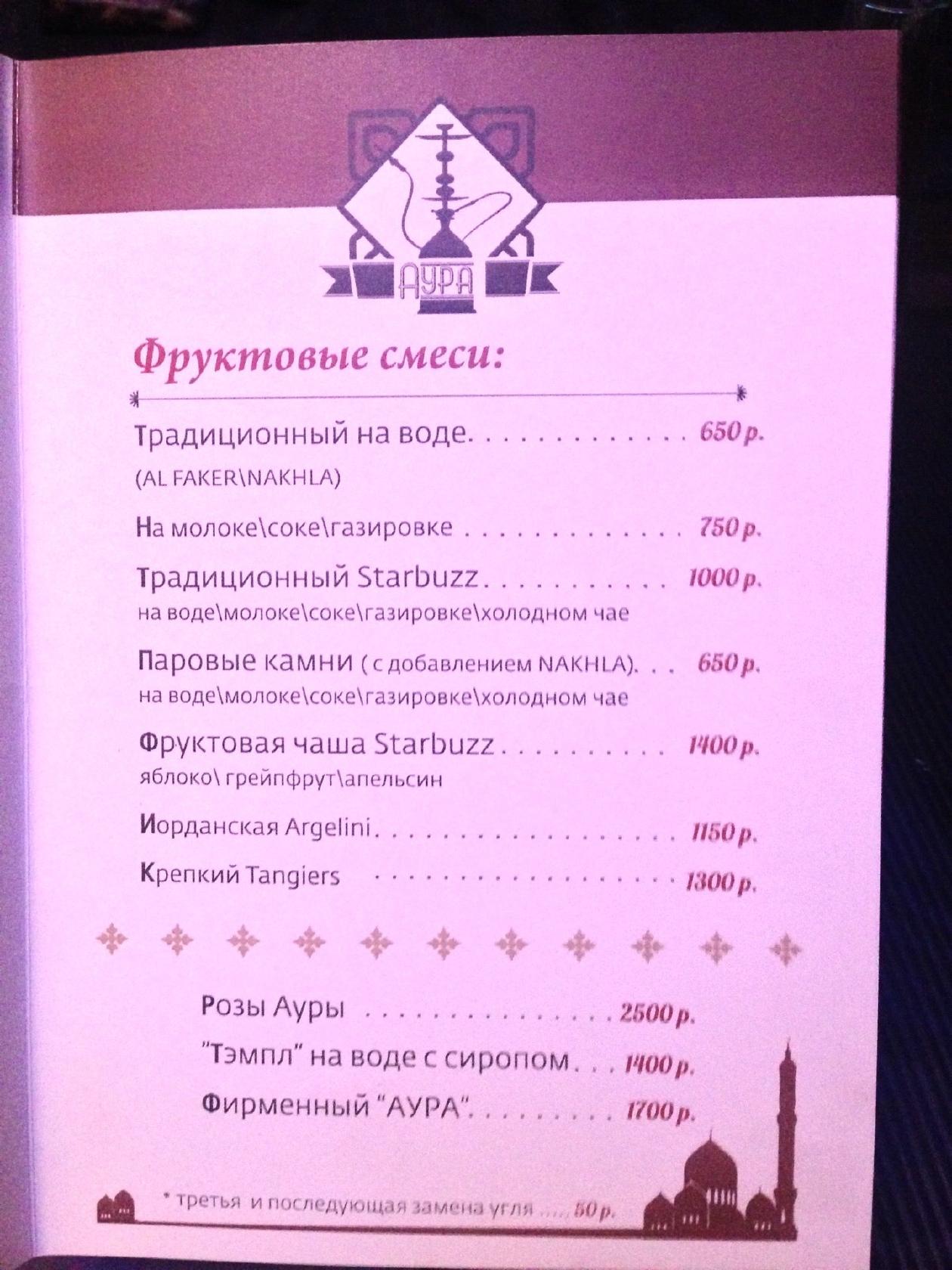 Аура меню