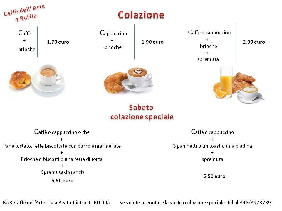 Caffè dell' Arte меню