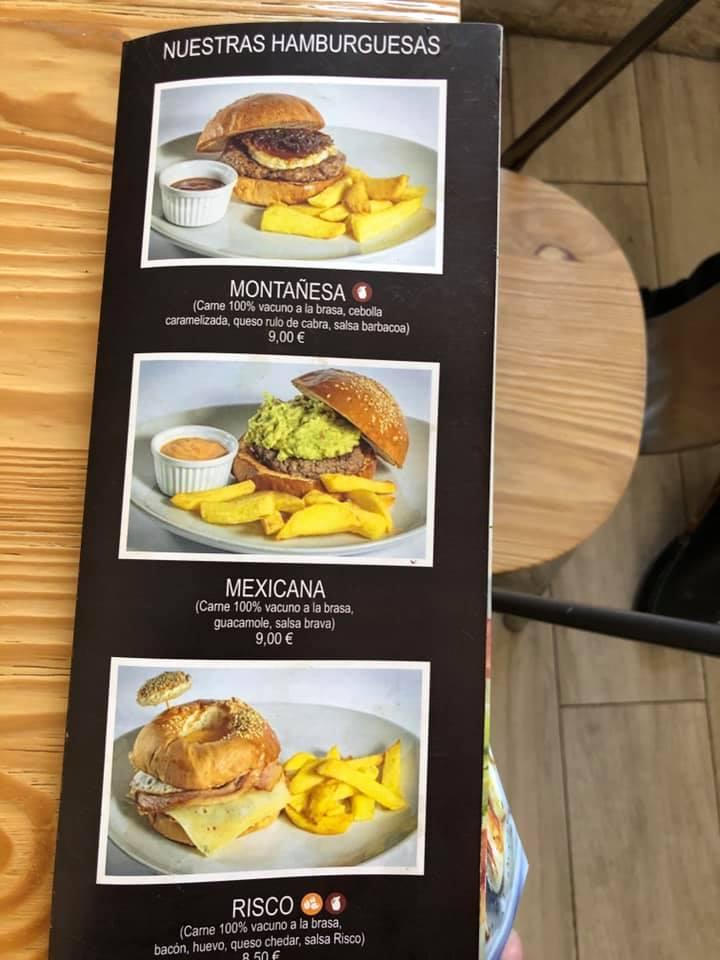 Restaurante El Risco Madrid меню