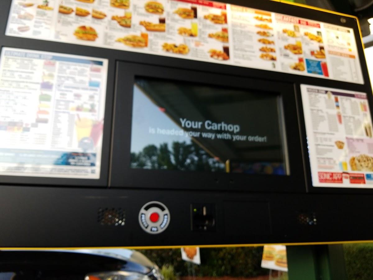 Sonic Drive-In меню