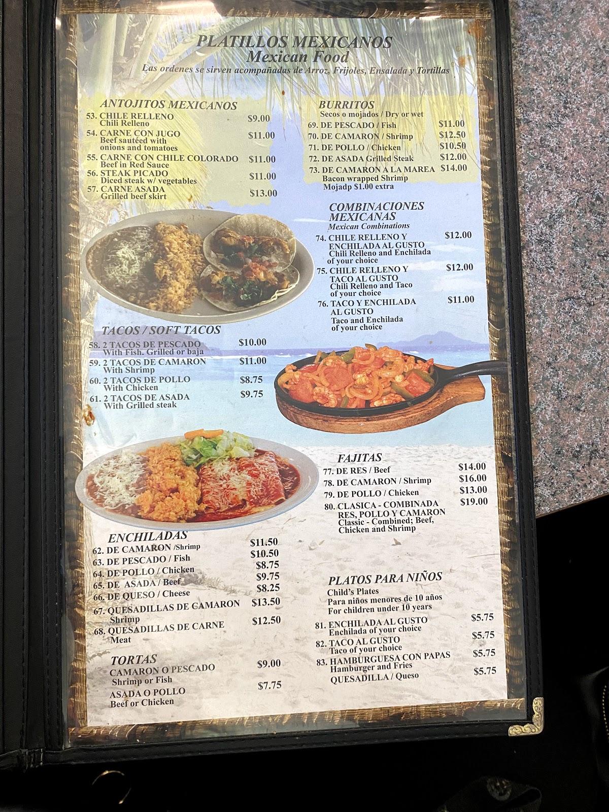 Mariscolandia Seafood Restaurant меню