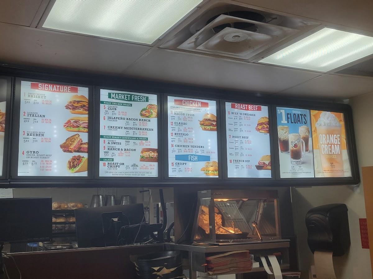 Arby's меню