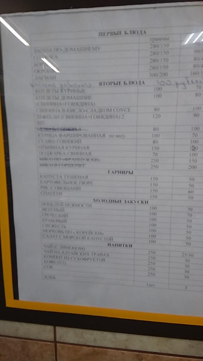 Сухарик меню