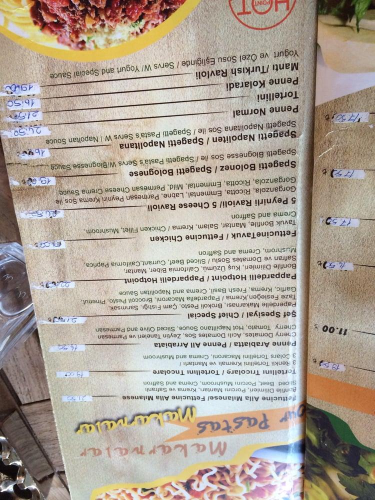 Hotpoint Cafe & Restaurant меню