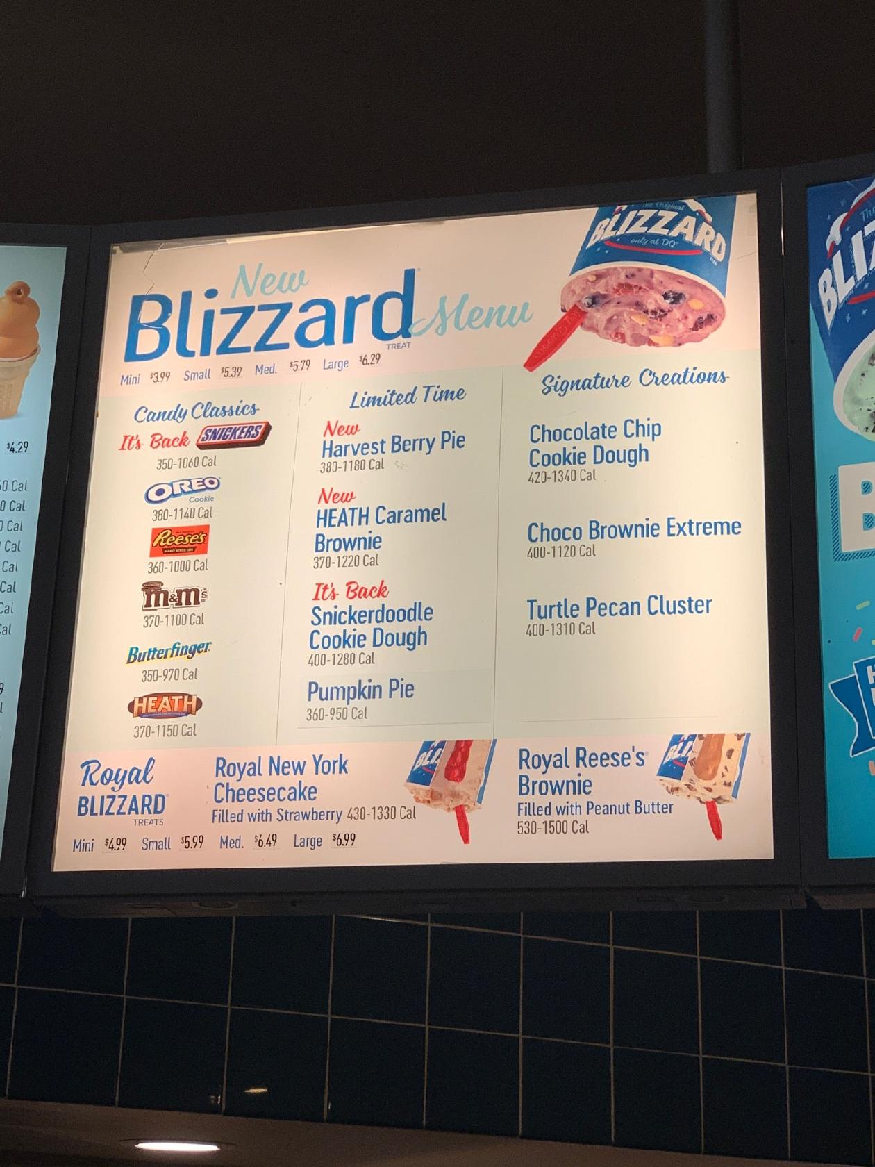 Dairy Queen Grill & Chill меню