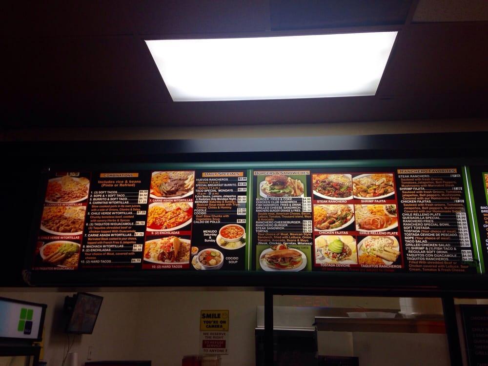 El Ranchero Restaurant меню