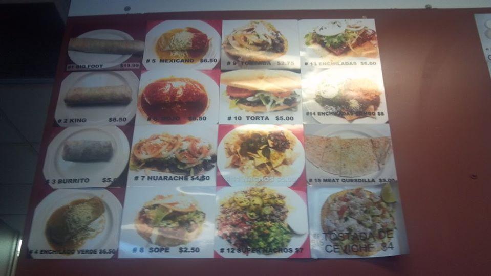 King Taco меню