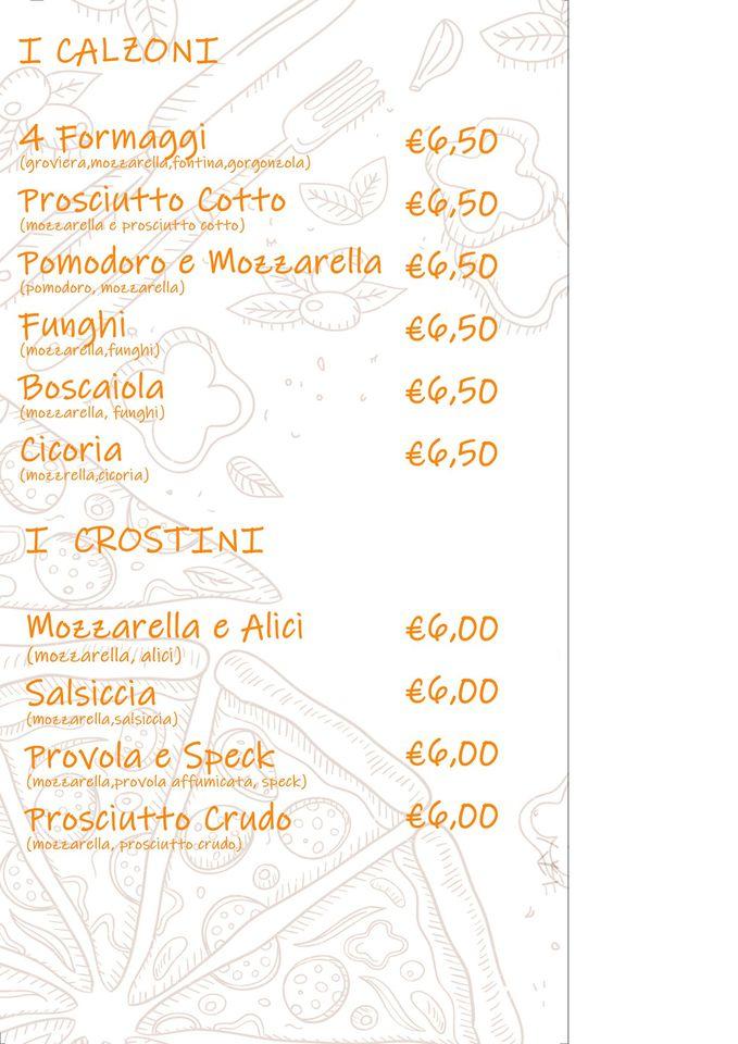 Oasi Pizza меню