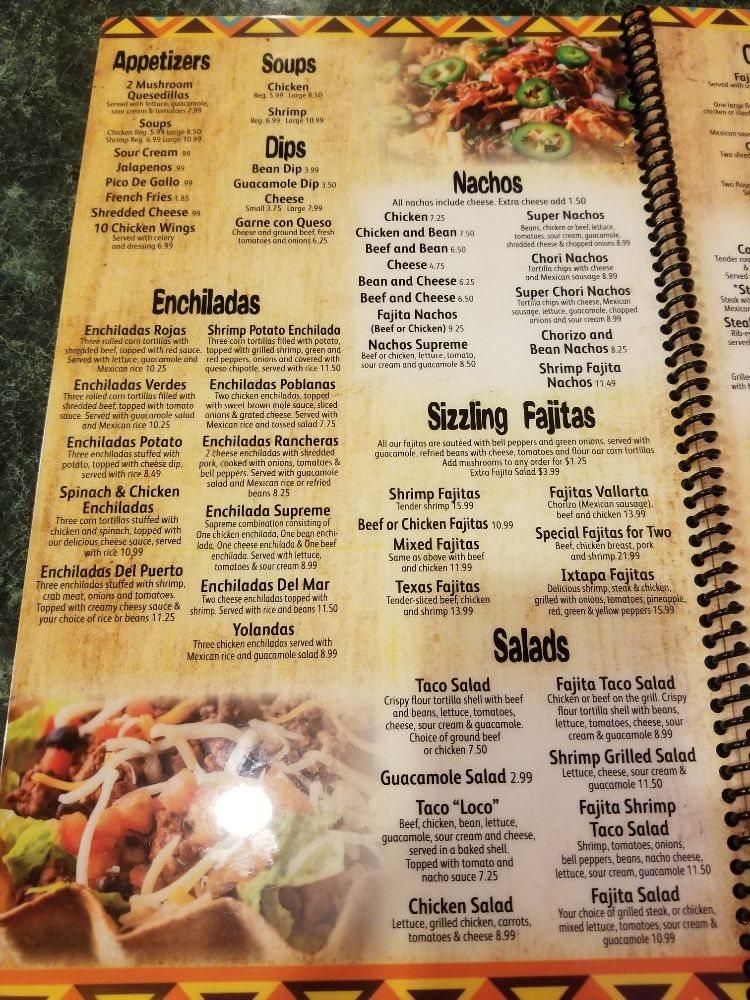 El Ranchero меню