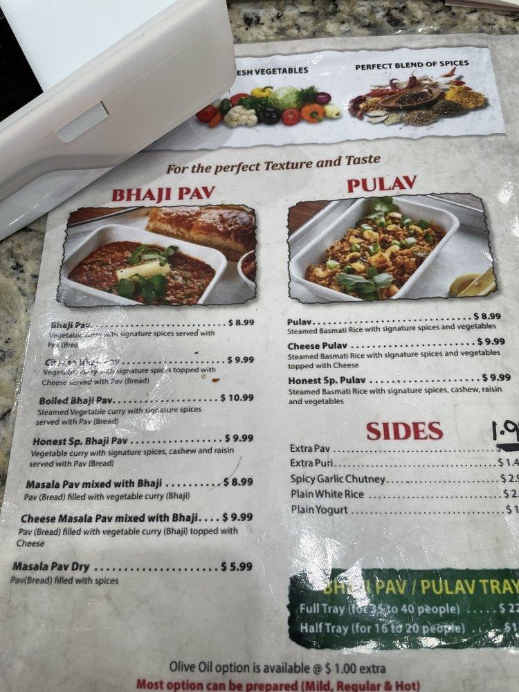 Honest Restaurant меню